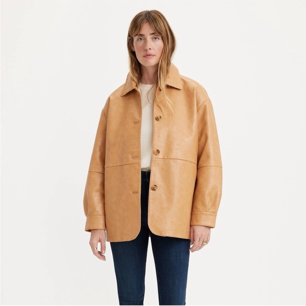 Levi’s Faux Leather Blazer Jacket